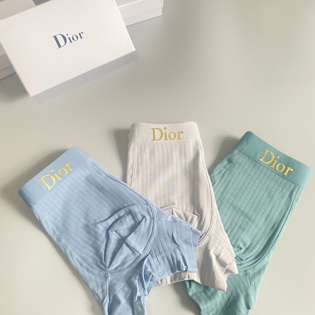 Dior Cotton Men's Boxer Briefs - 3-Piece Box - Sizes L-XXXL