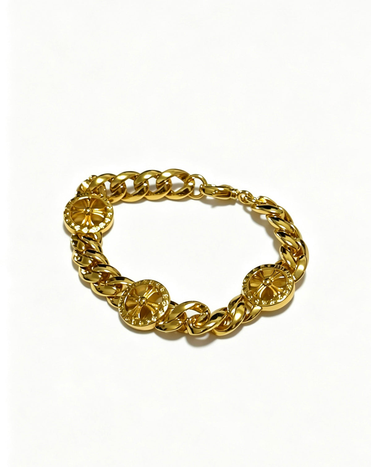 Martin Graham bracelet in polished metal-tone – side detail