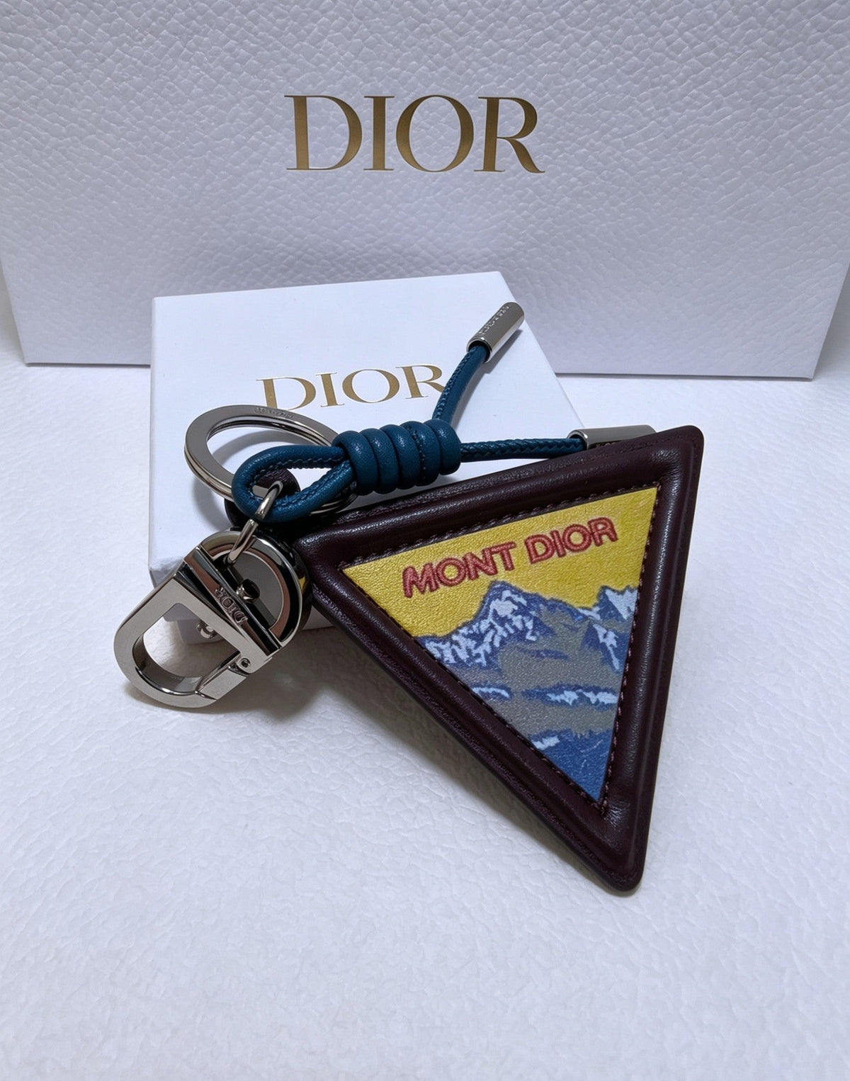 Martin Graham bag charm in polished metal-tone – side detail