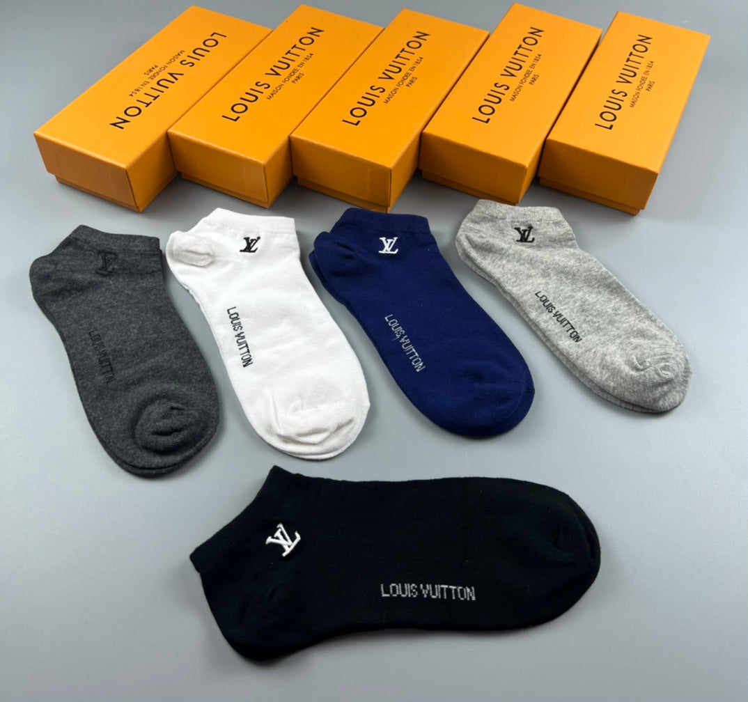 Louis Vuitton No-Show Socks - 5-Pair Set