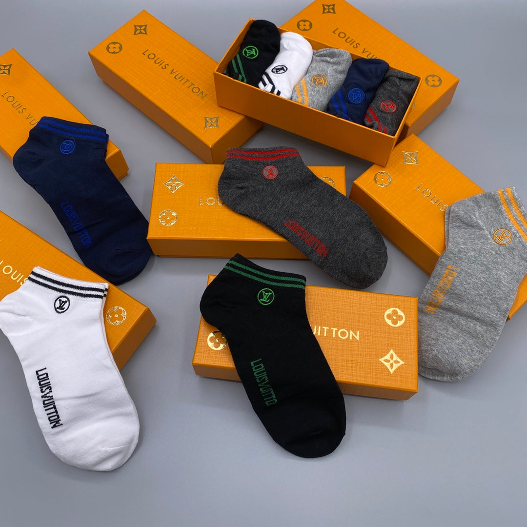Louis Vuitton Restrained Wordmarks No-Show Socks