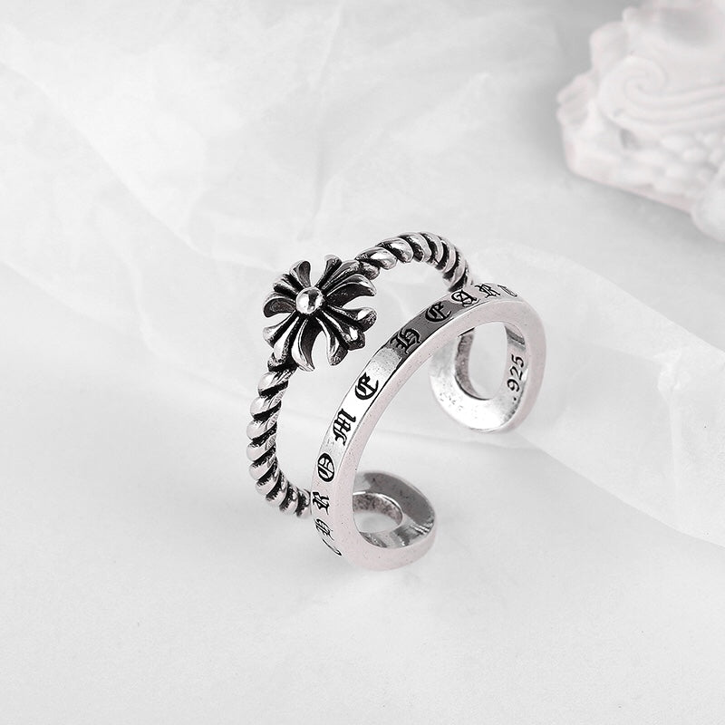 Martin Graham ring in polished metal-tone – side detail