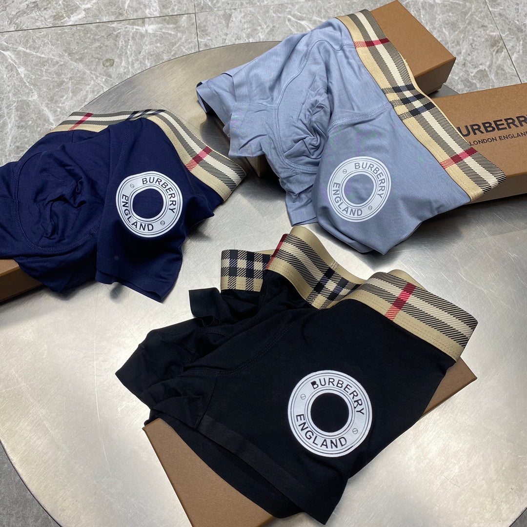 Burberry Modal Men's Boxer Briefs - 3-Piece Box - Sizes L-XXXL