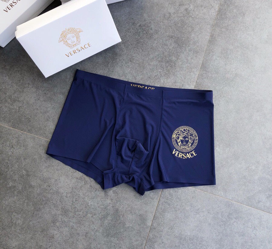 Versace Gold Medusa Silky-Knit Boxer Briefs