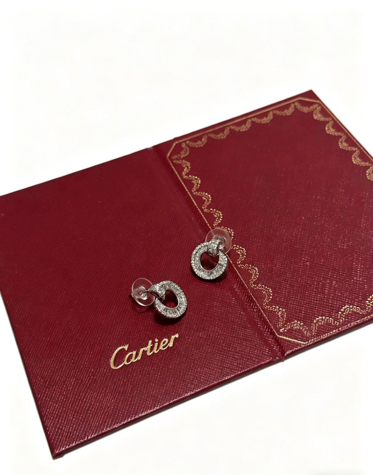 Martin Graham earrings in polished metal-tone – side detail