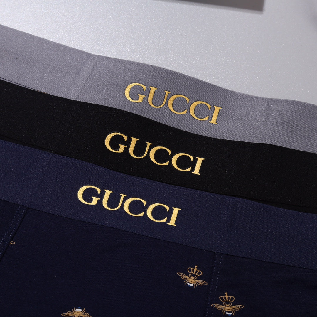 Gucci Bee-Print Modal-Blend Boxer Briefs - Box of 3