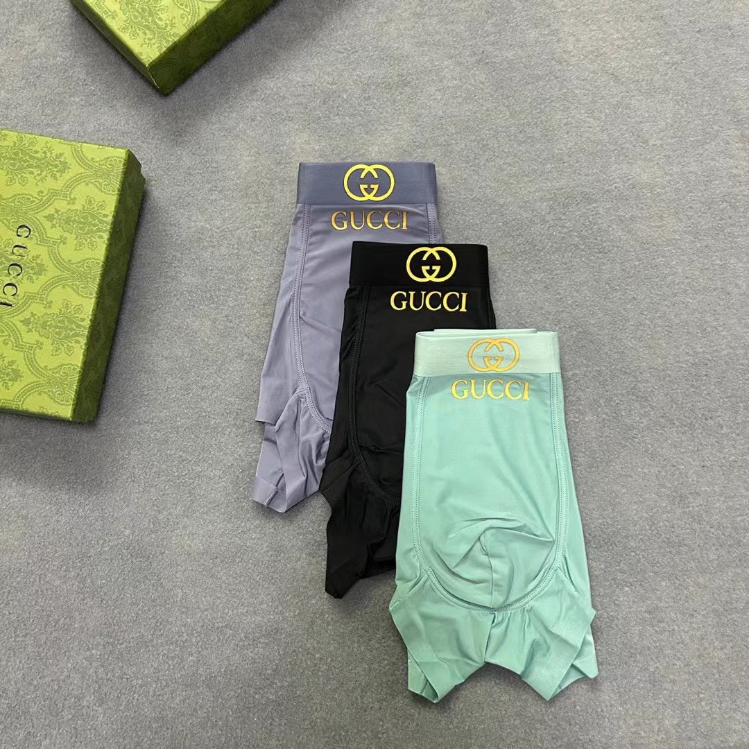 Gucci 91/9 Modal-Spandex Men's Boxer Briefs - 3-Piece Box - Sizes L-XXXL