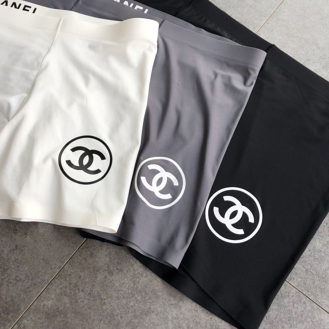 Chanel Contrast Logo Waistbands Men's Boxer Briefs - 3-Piece Box