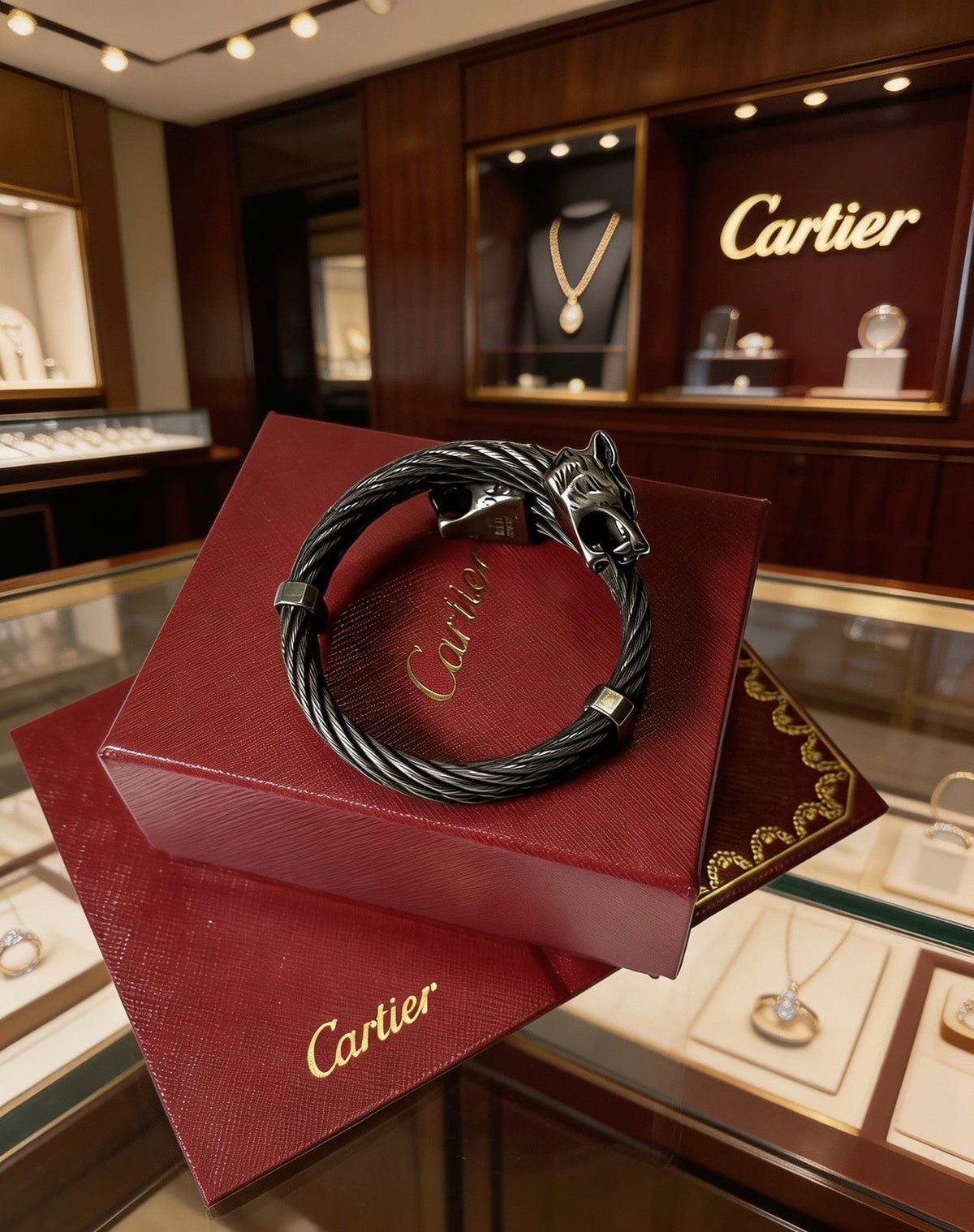 Martin Graham bracelet in polished metal-tone – side detail