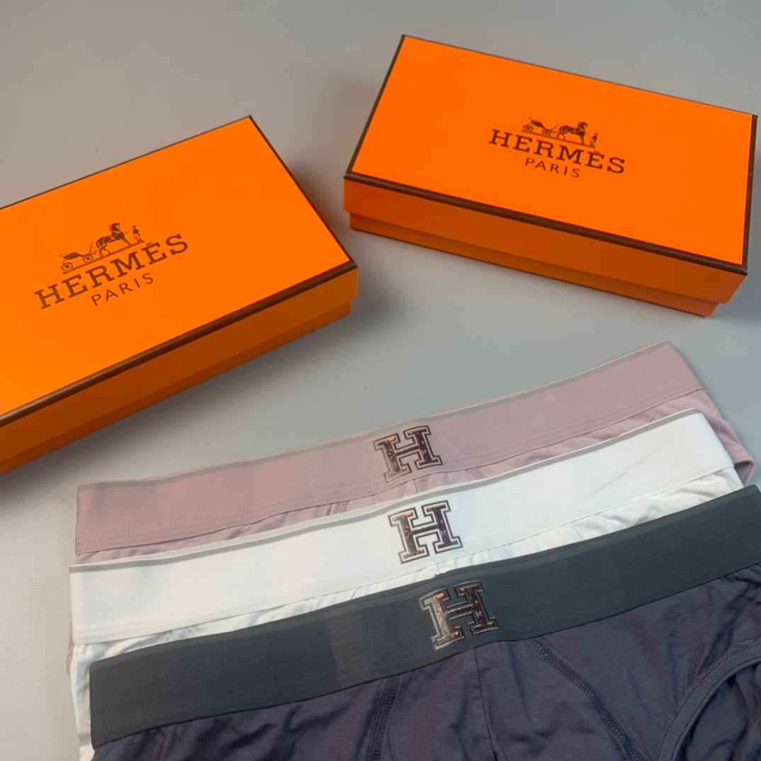 Hermes Classic Men's Briefs - 3-Piece Box
