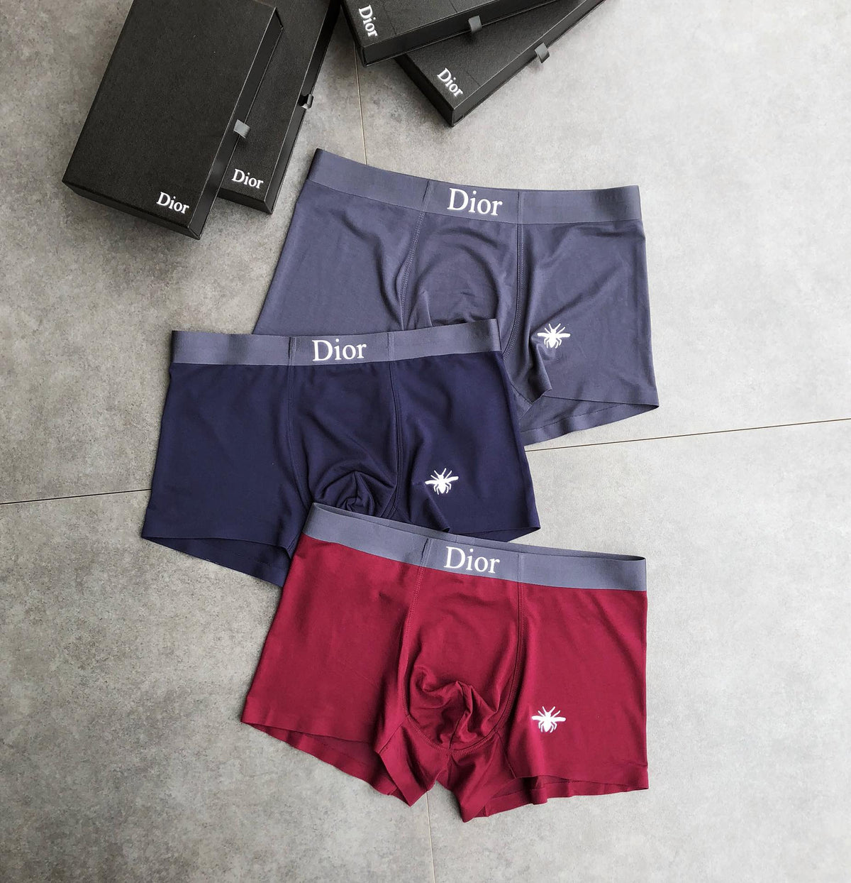 Dior Small Bee Men's Boxer Briefs - 3-Piece Box