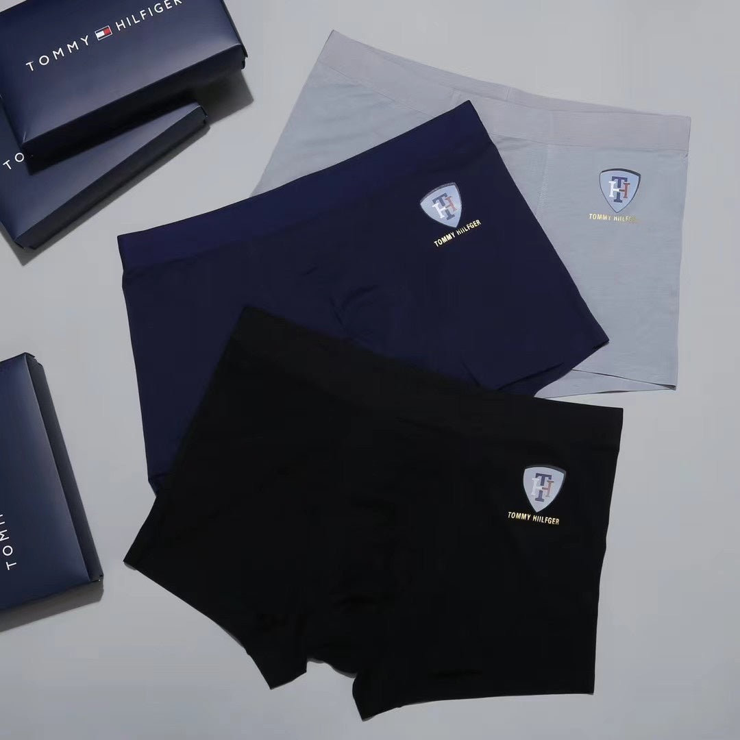 Tommy Hilfiger Crest-Style Men's Boxer Briefs - 3-Piece Box
