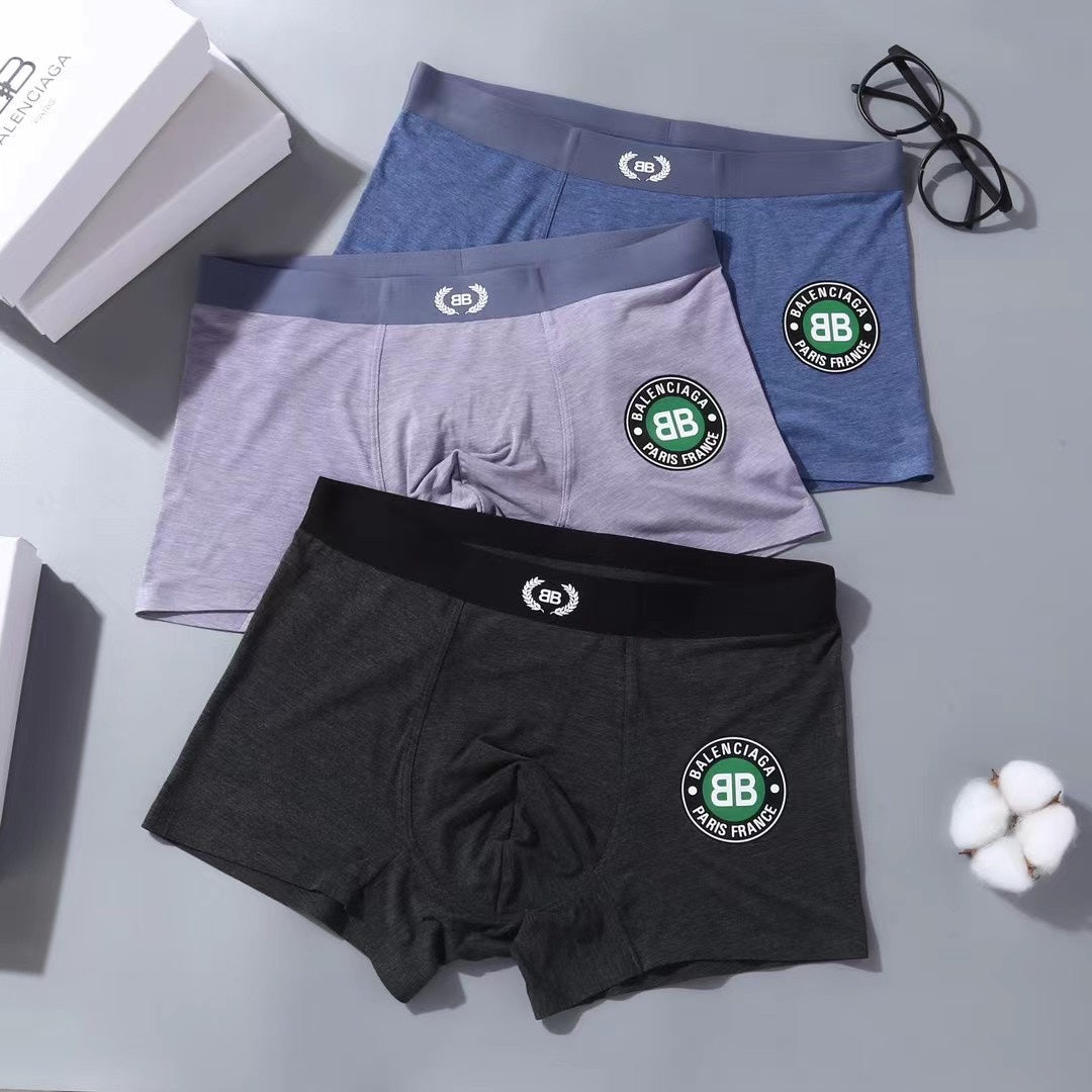 Balenciaga Circular Patch Men's Boxer Briefs - 3-Piece Box
