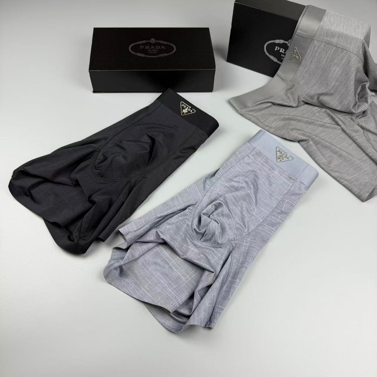 Prada Men's Boxer Briefs - 3-Piece Box