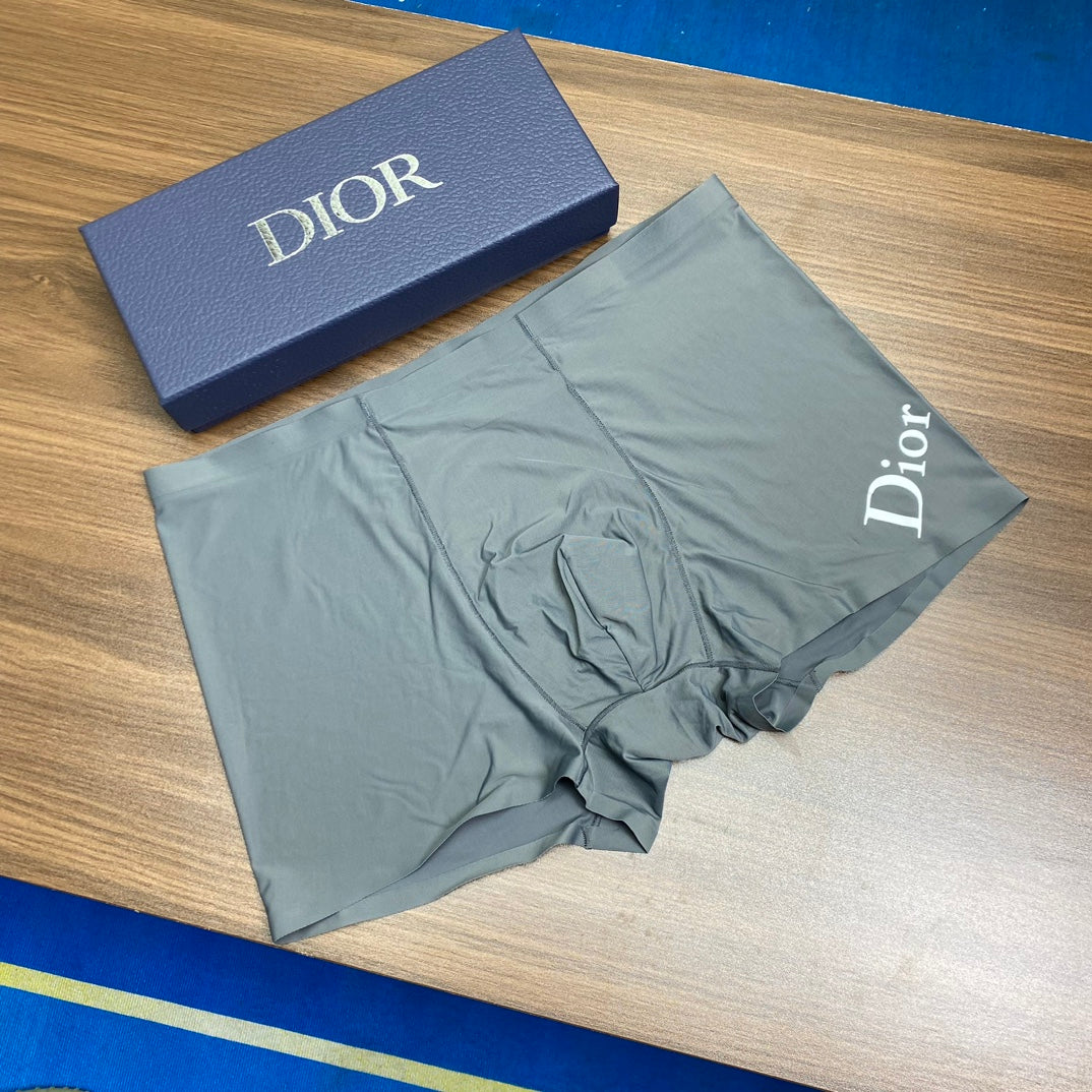 Dior Contrast Logo Men's Trunk Underwear - 3-Piece Box