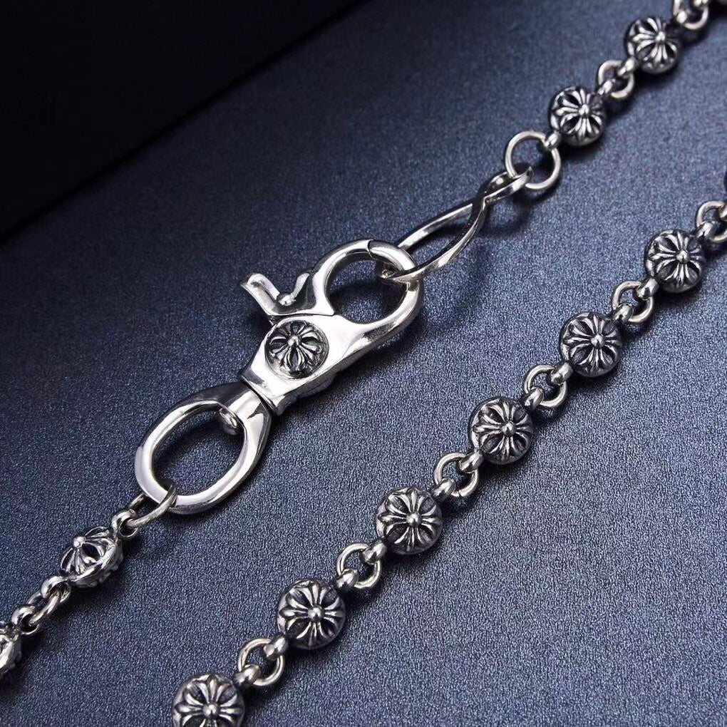 Martin Graham chain accessory in polished metal-tone – side detail
