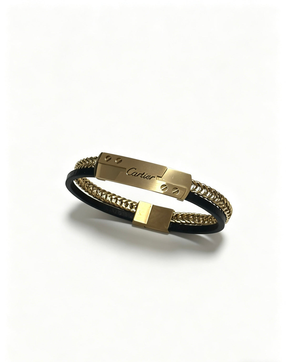 Martin Graham bracelet in polished metal-tone – side detail