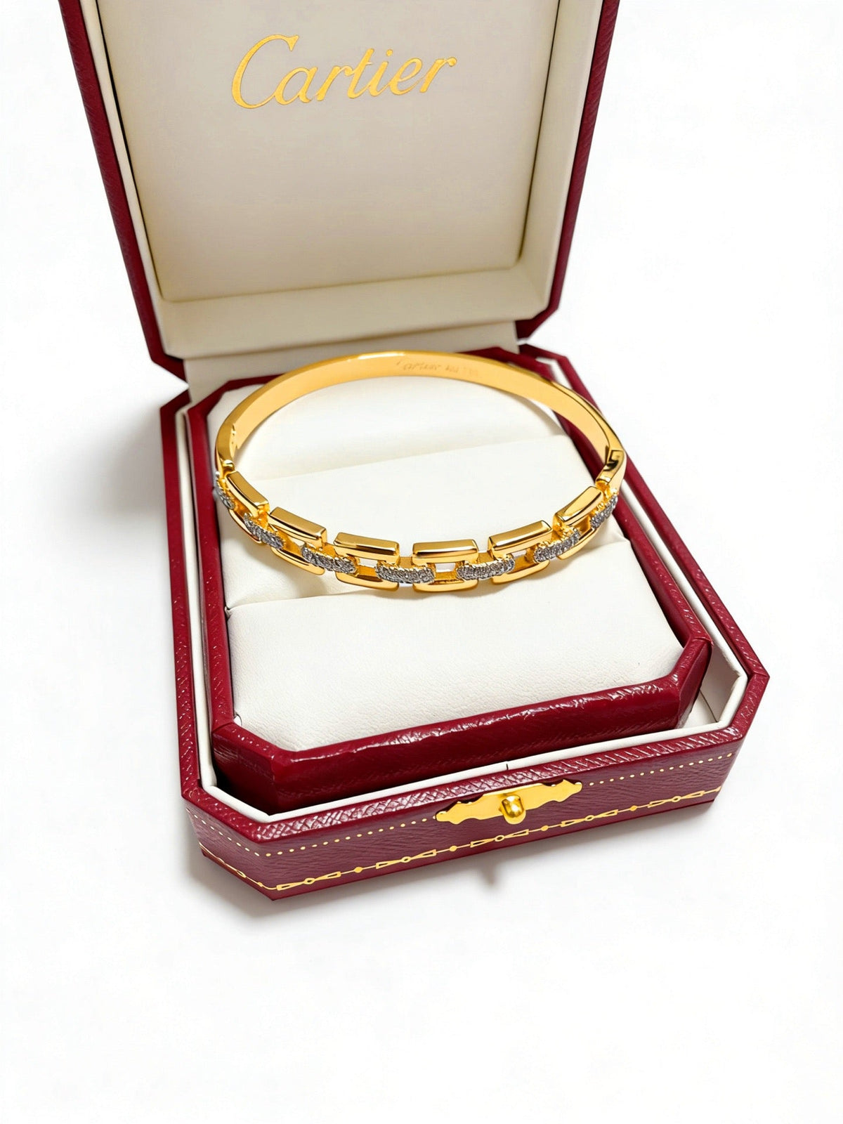 Martin Graham bracelet in polished metal-tone – side detail