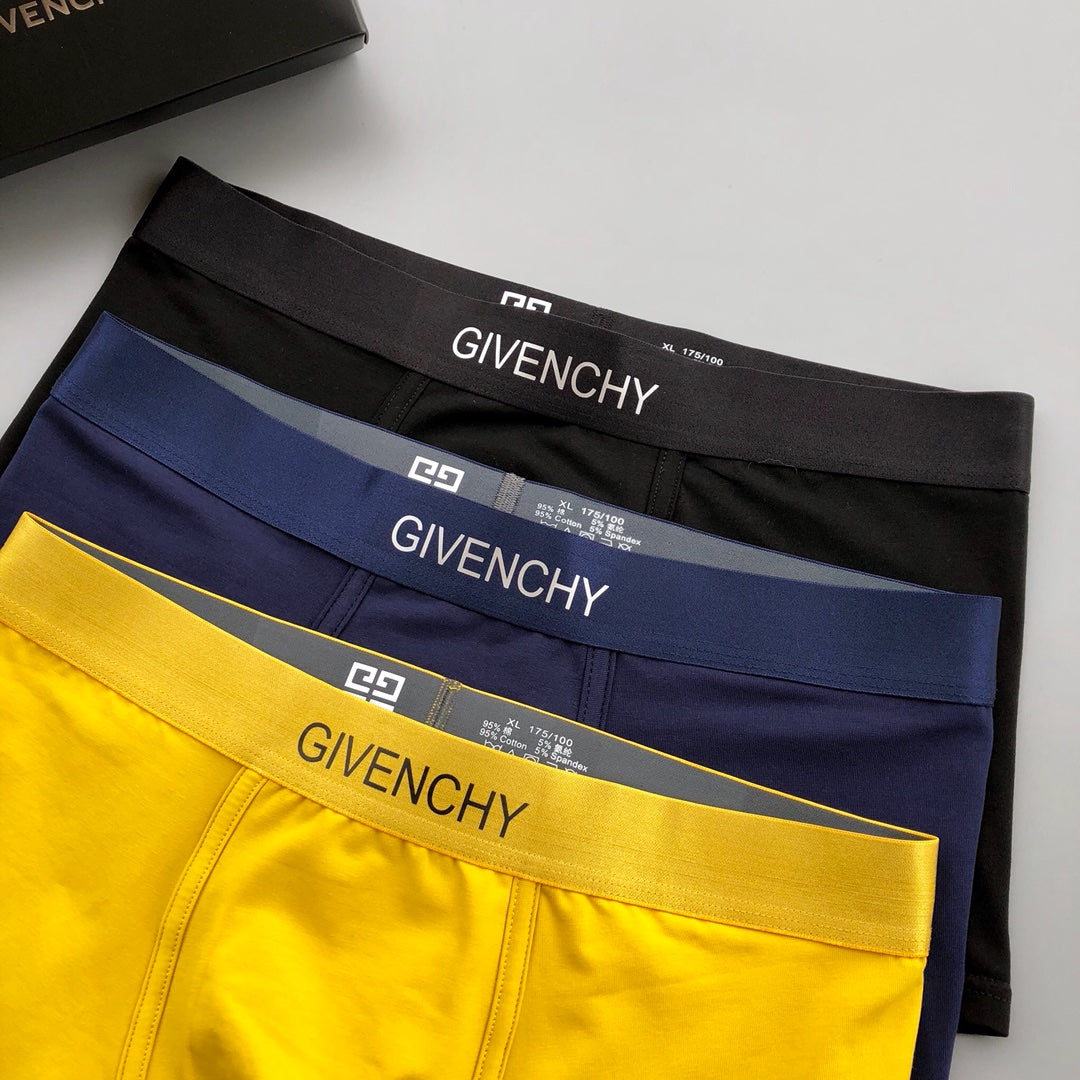 Givenchy Cotton Men's Boxer Briefs - 3-Piece Box - Sizes L-XXXL