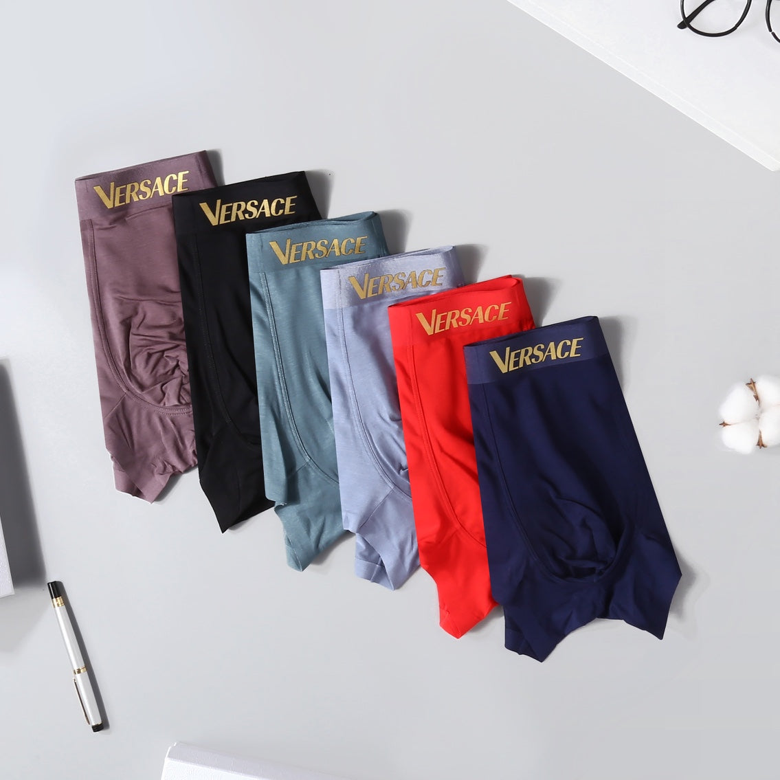 Versace Gold Medallion Men's Boxer Briefs - 3-Piece Box