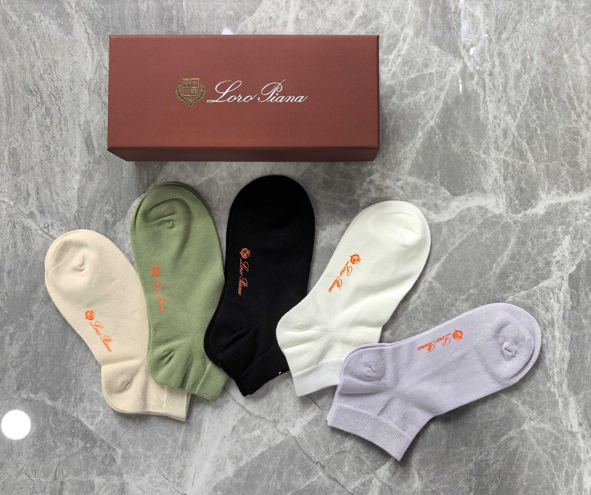 LP Combed Cotton No-Show Socks - 5-Pair Set
