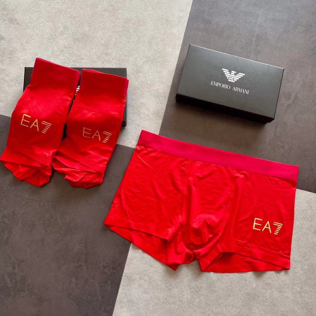 Armani Ea7 Waistbands Men's Boxer Briefs - 3-Piece Box