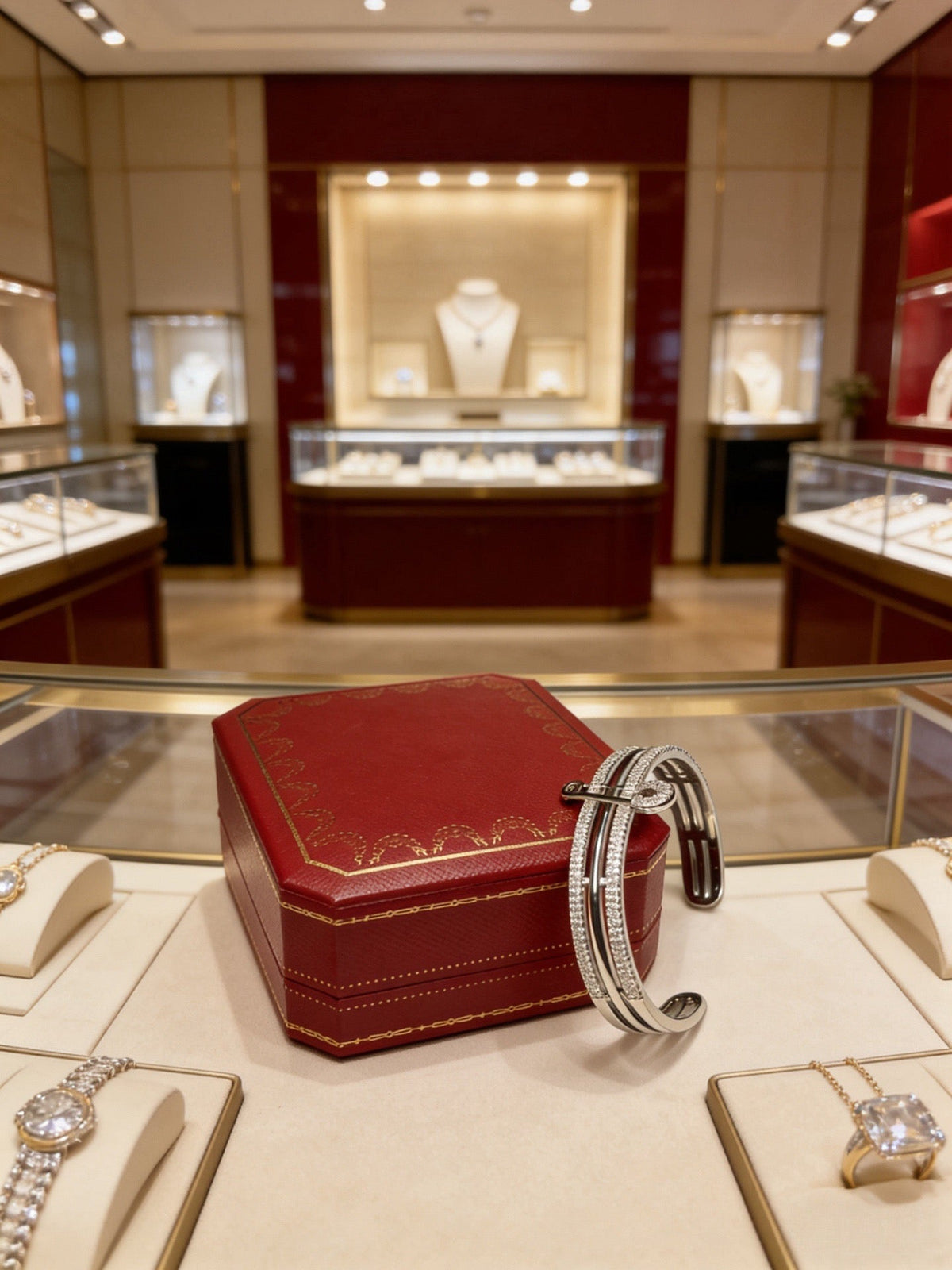 Martin Graham bracelet in polished metal-tone – side detail