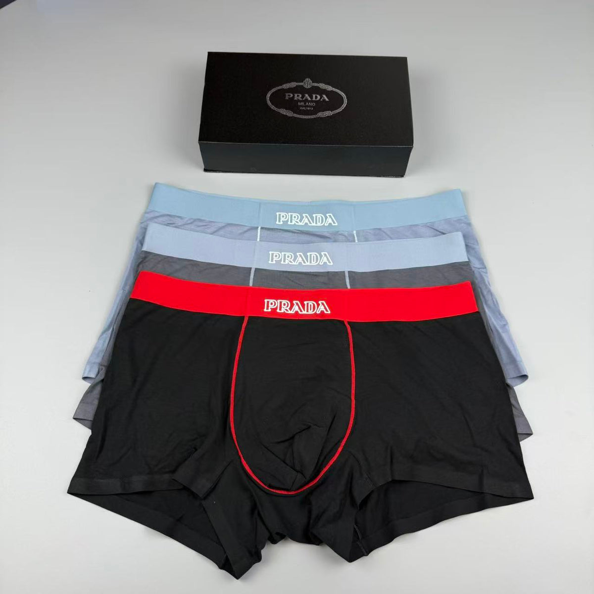 Prada Men's Boxer Briefs - 3-Piece Box