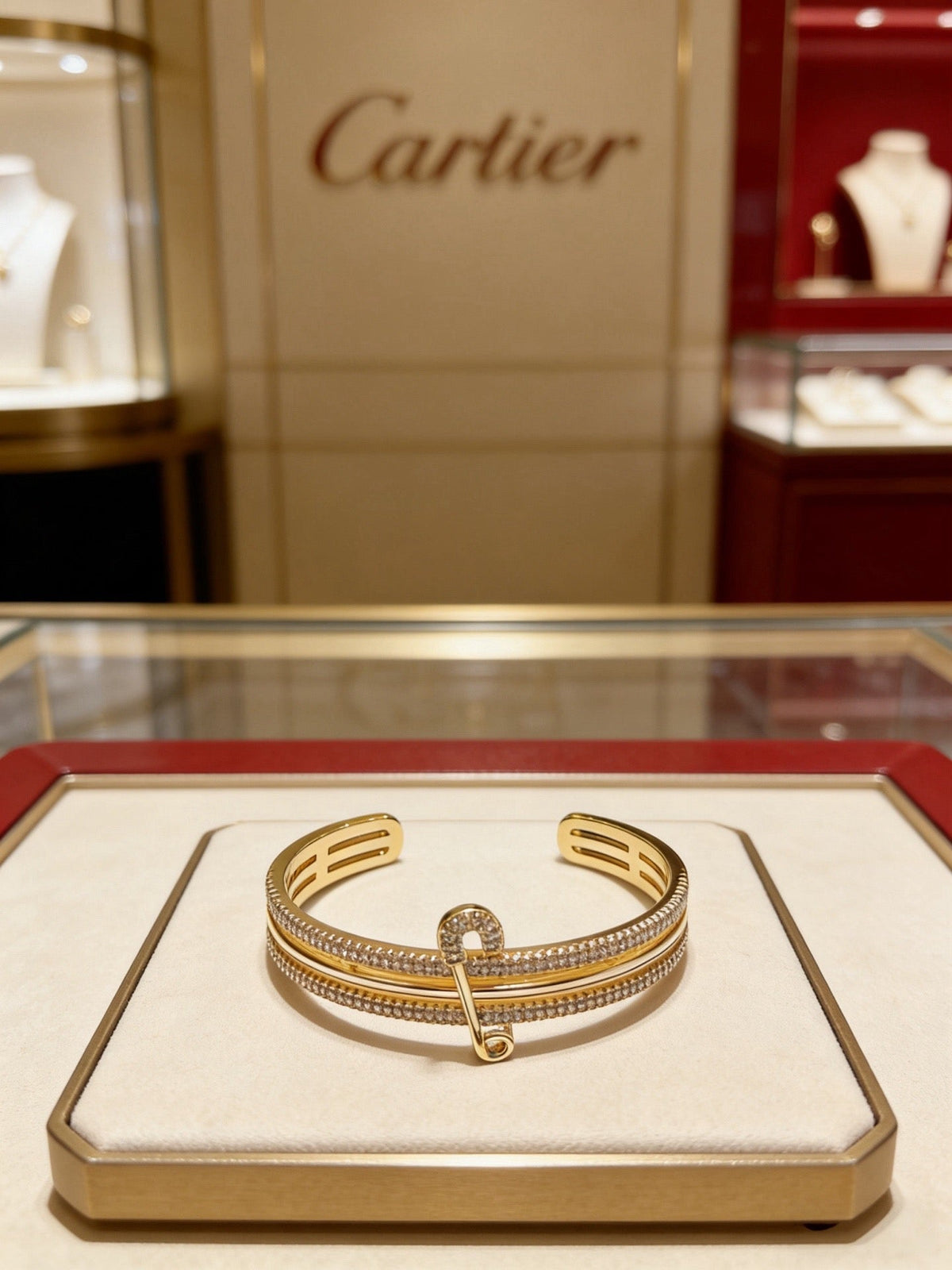 Martin Graham bracelet in polished metal-tone – side detail