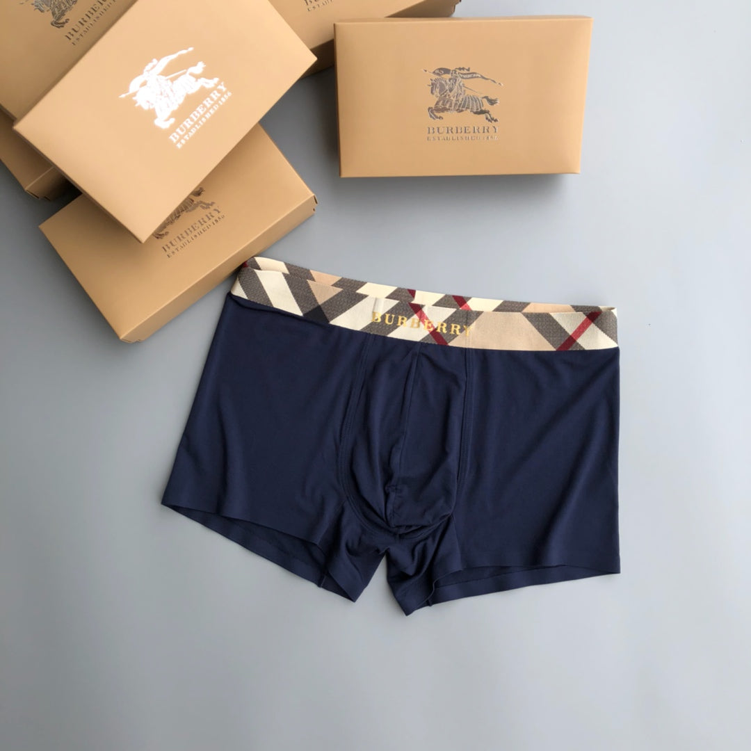 Burberry Contrast Logo Waistbands Men's Boxer Briefs - 3-Piece Box