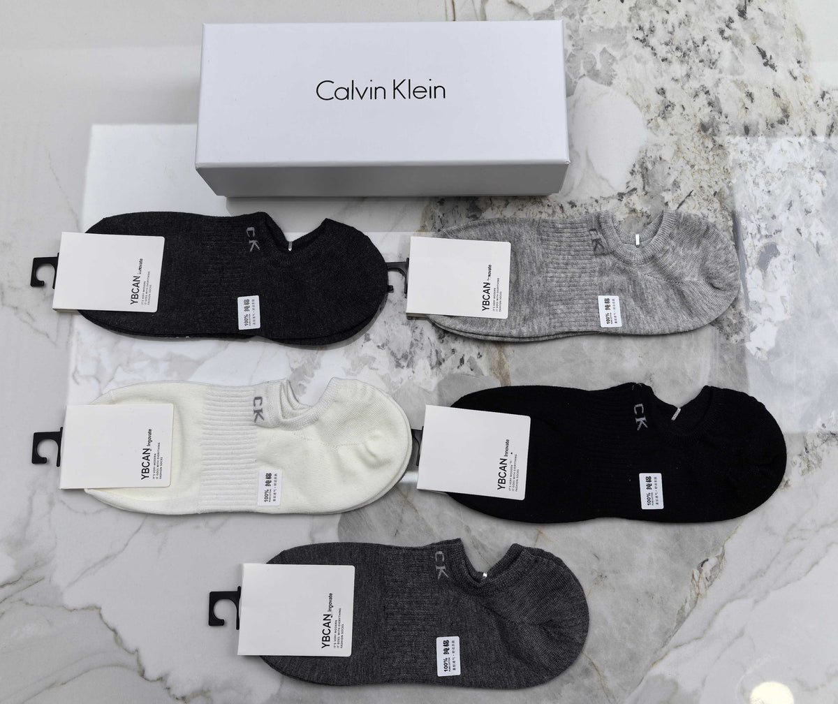 Calvin Klein Cotton Stay-Put Heel Low-Cut Socks