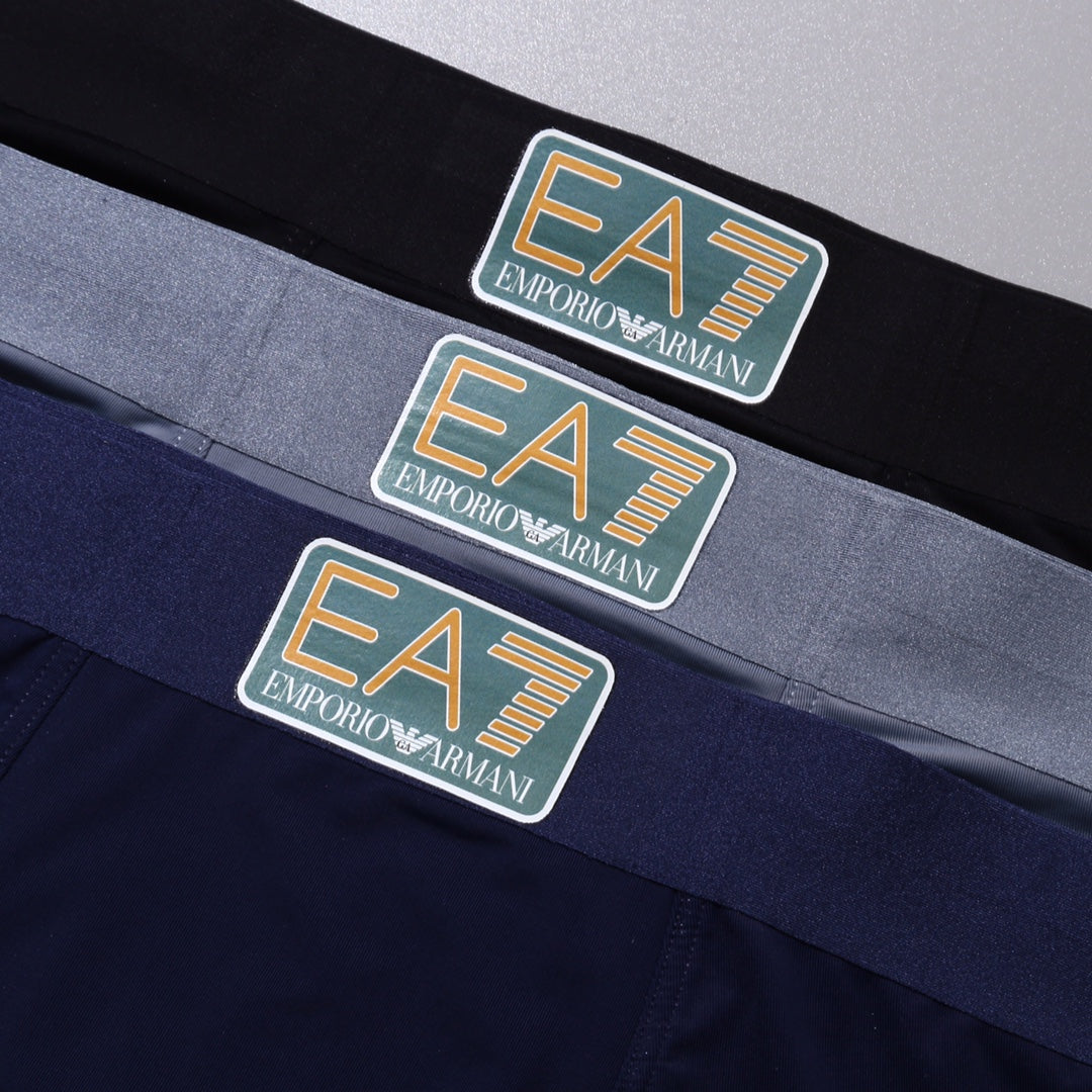 Emporio Armani 82.5/17.5 Nylon-Spandex Men's Boxer Briefs - 3-Piece Box - Sizes L-XXXL