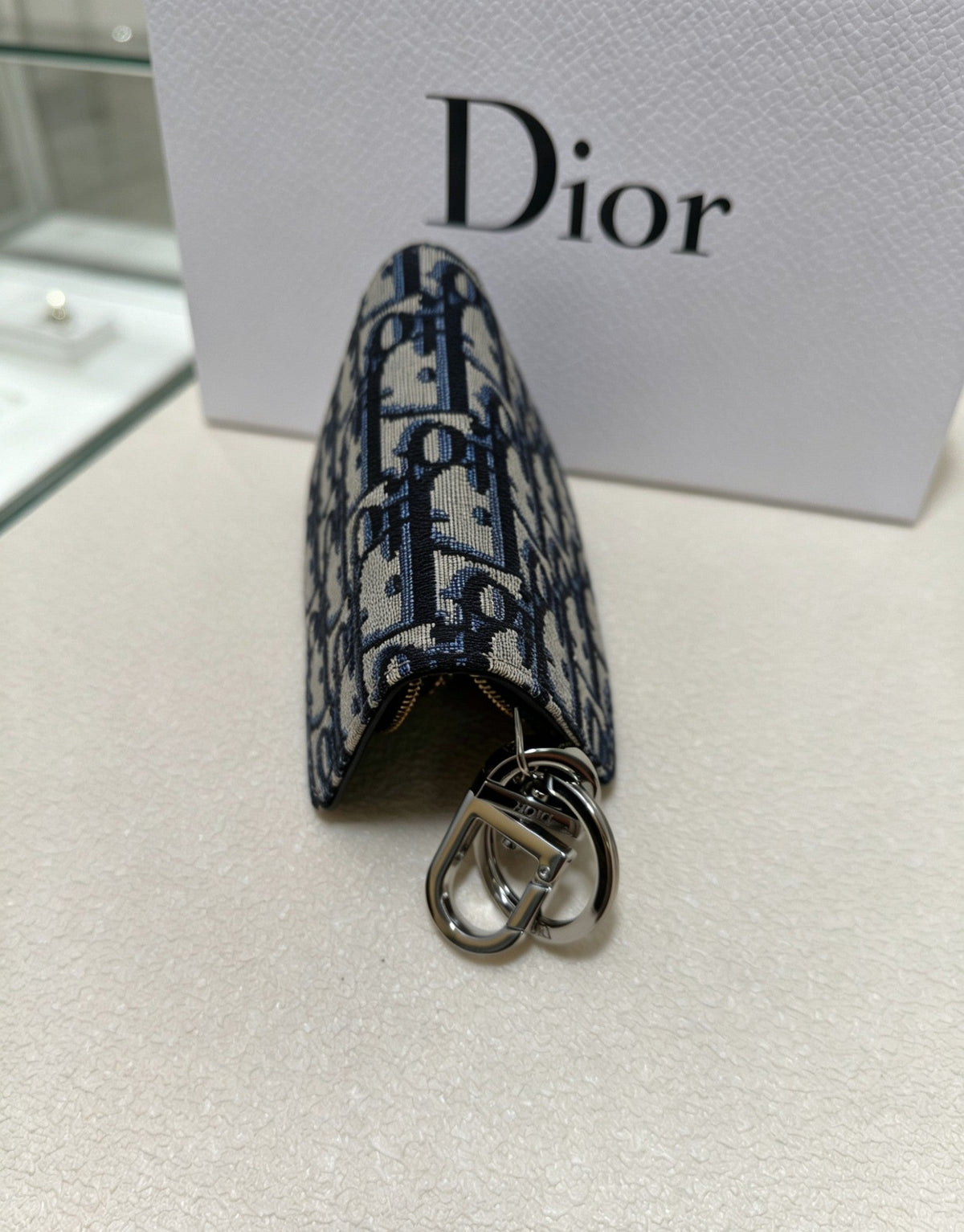 Martin Graham bag charm in polished metal-tone – side detail