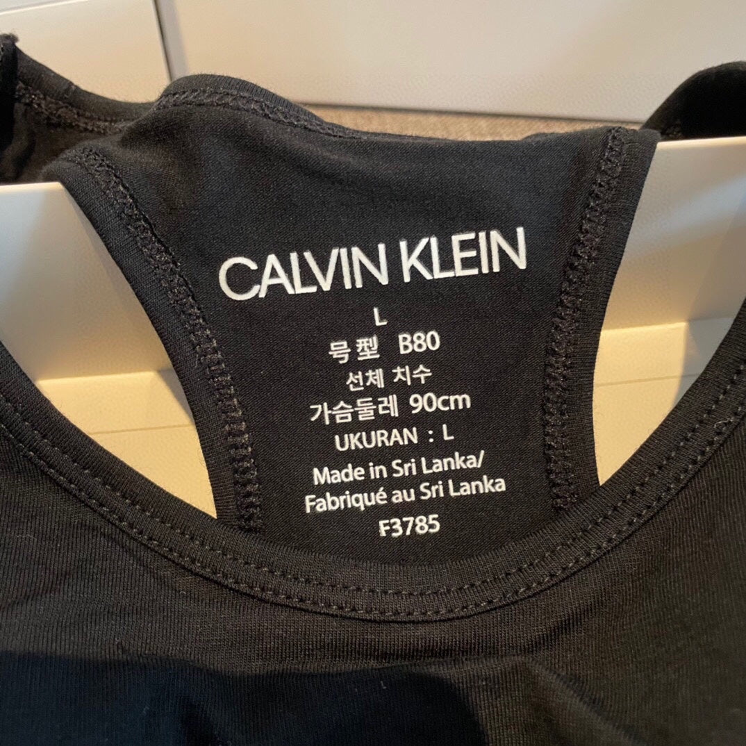 Calvin Klein Black Racerback Bra and Brief Set Women's Bra & Brief Set - 2-Piece Set