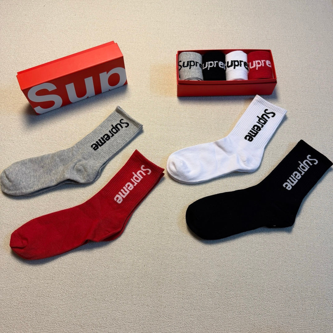 Supreme Bold Logo Crew Socks - Assorted Set