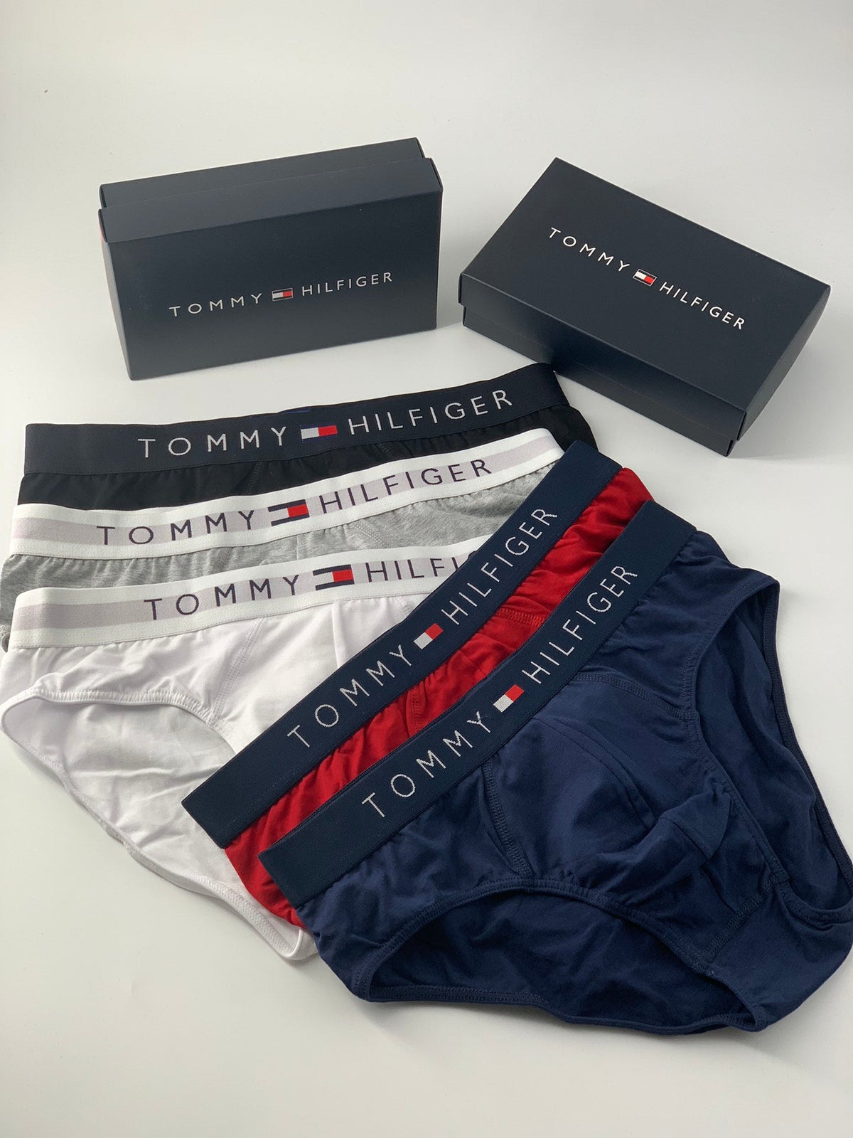 Tommy Hilfiger Contrast Logo Waistbands Men's Boxer Briefs - 3-Piece Box