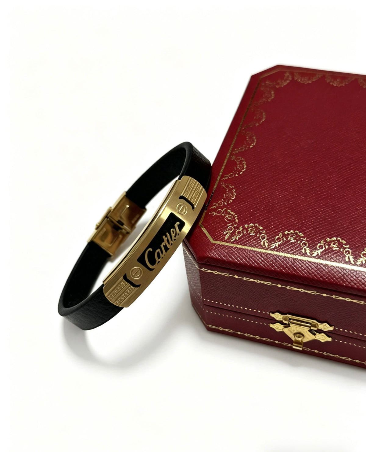 Martin Graham bracelet in polished metal-tone – side detail