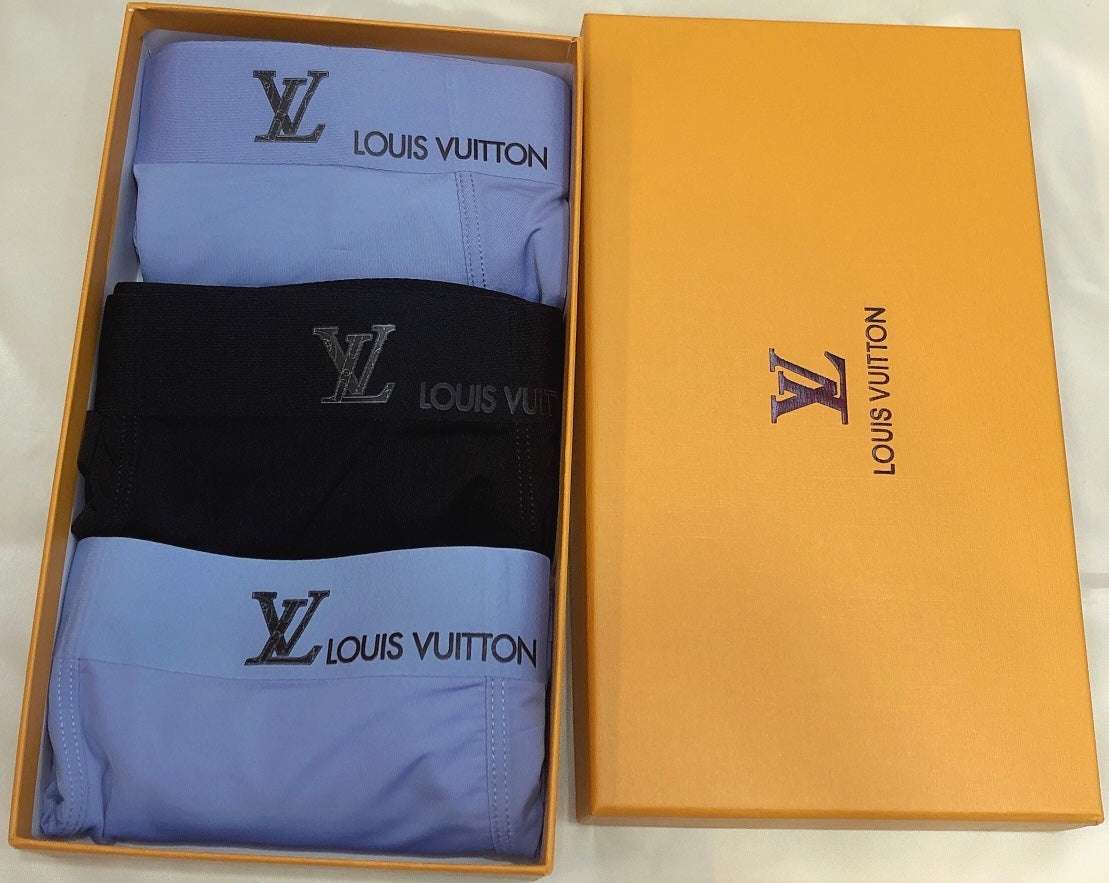 Louis Vuitton Clean Logo Waistbands Men's Boxer Briefs - 3-Piece Box