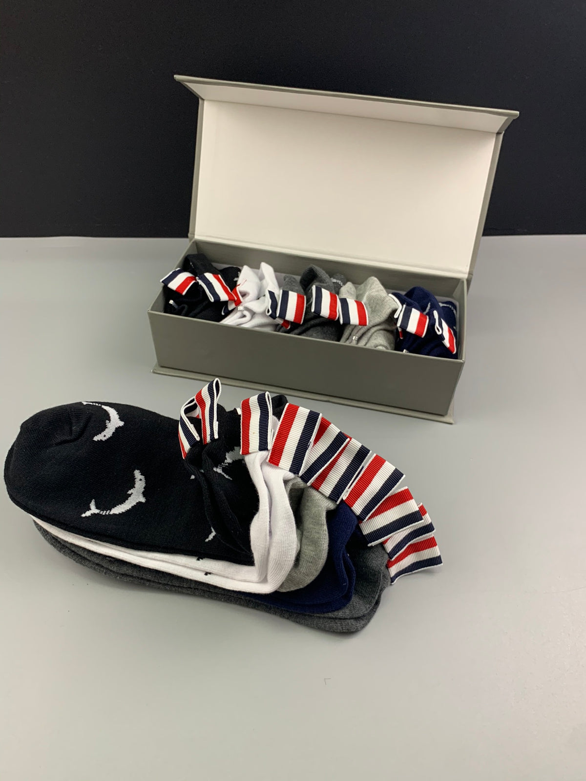 Thom Browne Cotton Crew Socks - 5-Pair Set