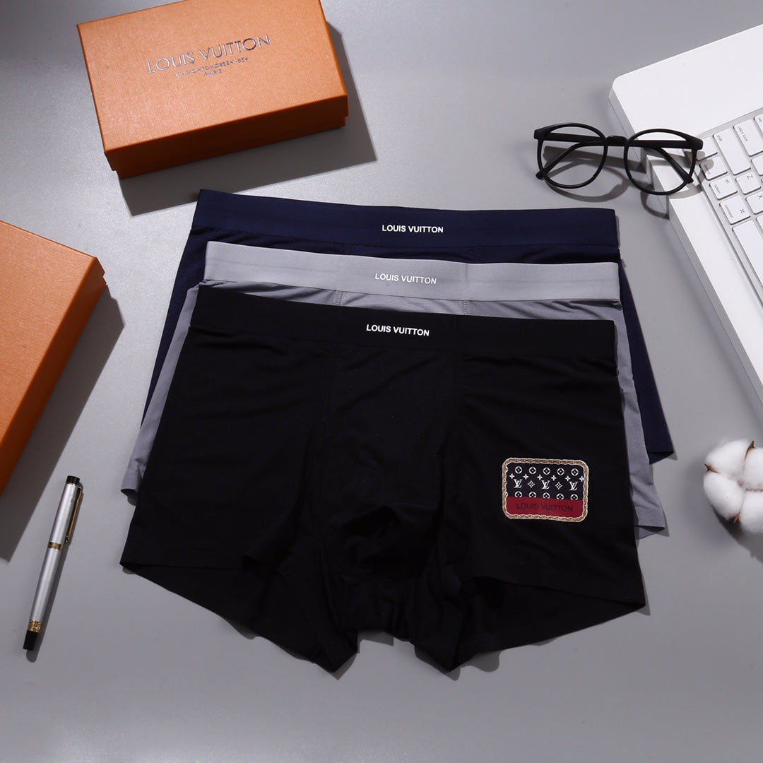 Louis Vuitton Small Patch Men's Boxer Briefs - 3-Piece Box