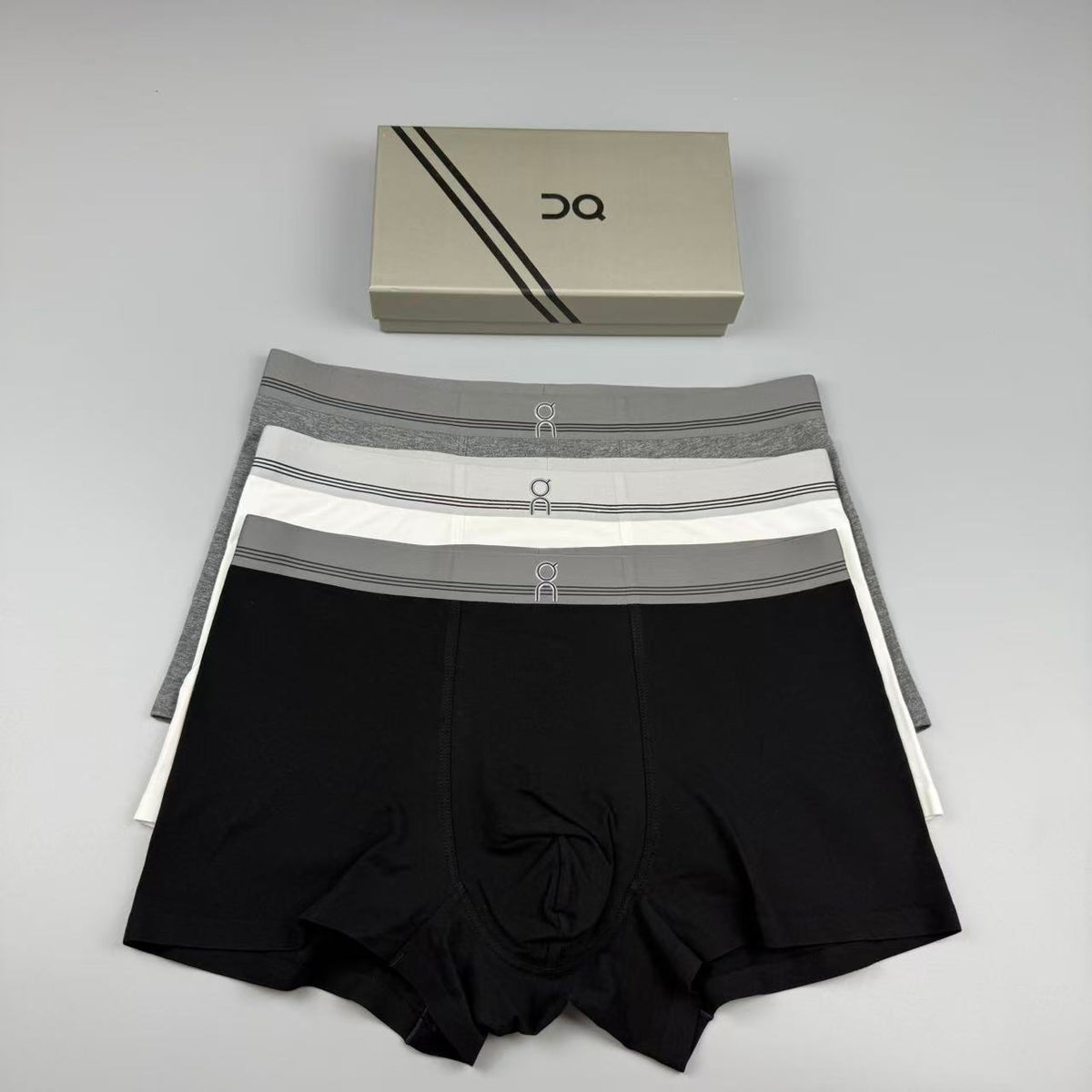 On Cotton Men's Boxer Briefs - 3-Piece Box