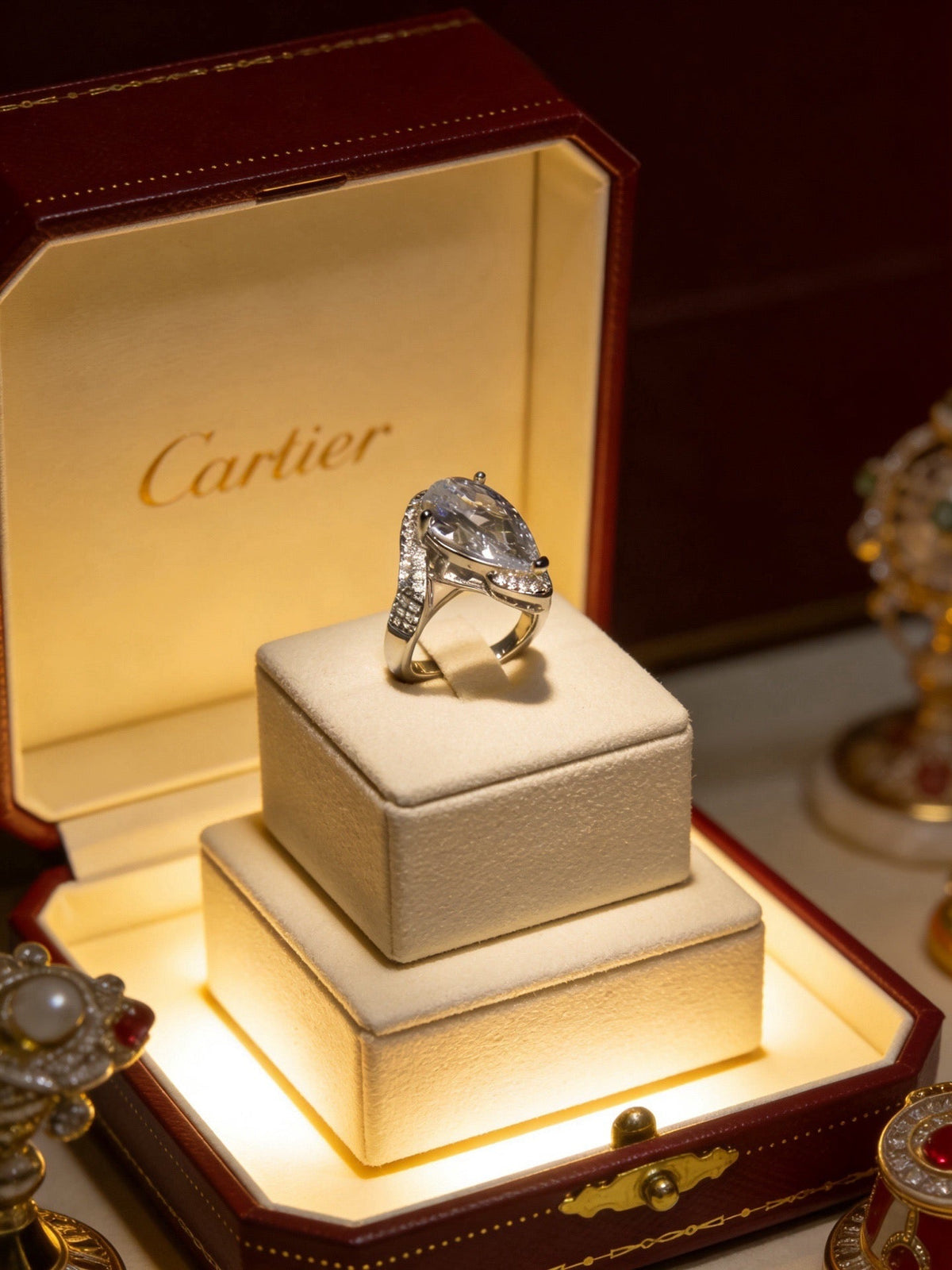 Martin Graham ring in polished metal-tone – side detail