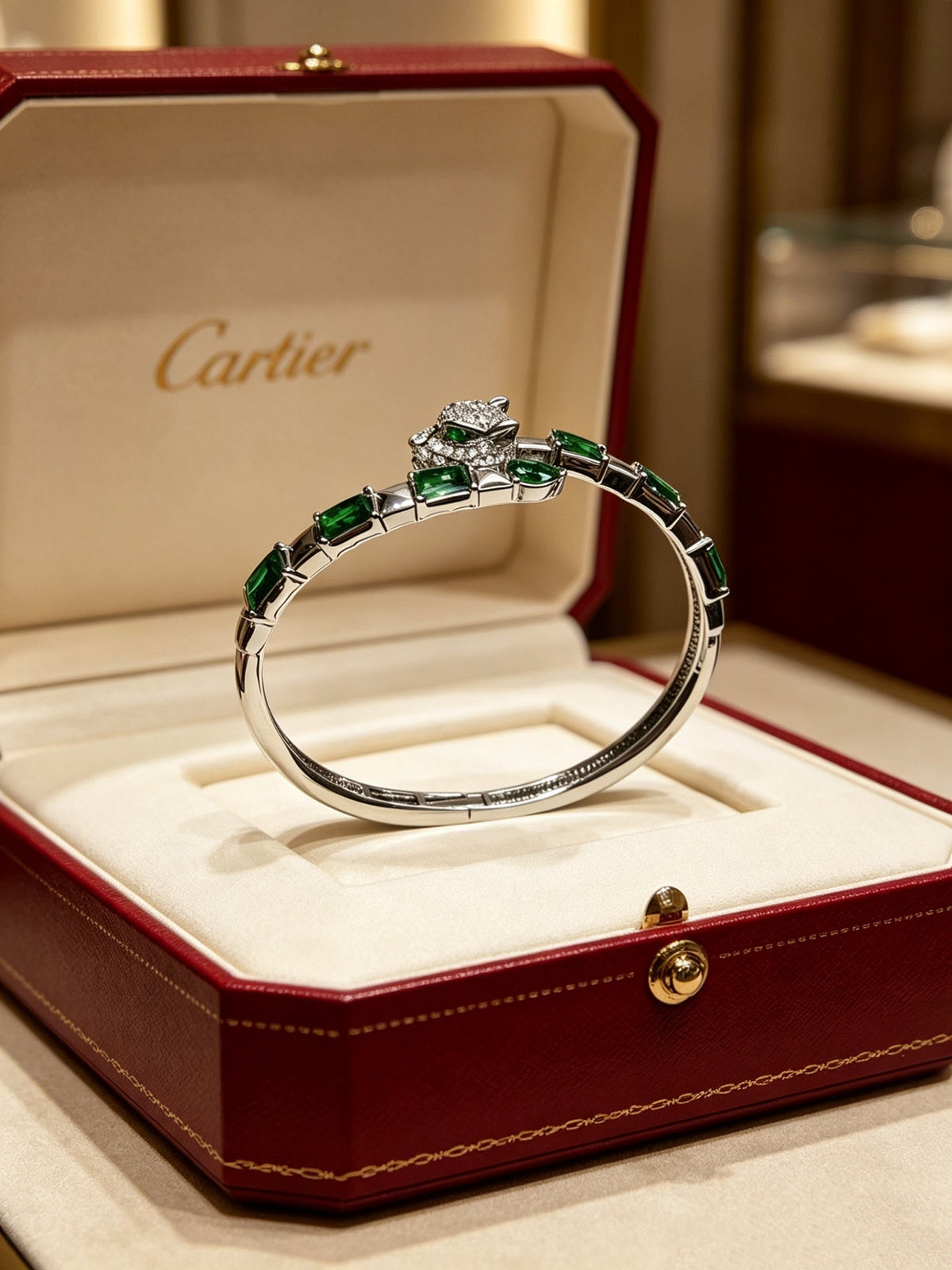 Martin Graham bracelet in polished metal-tone – side detail