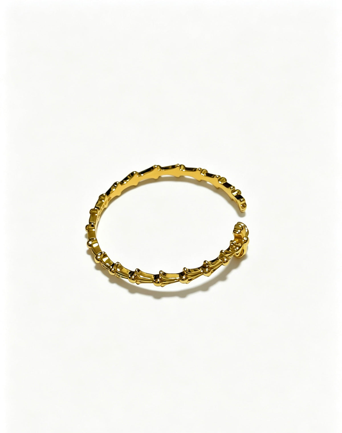 Martin Graham bracelet in polished metal-tone – side detail