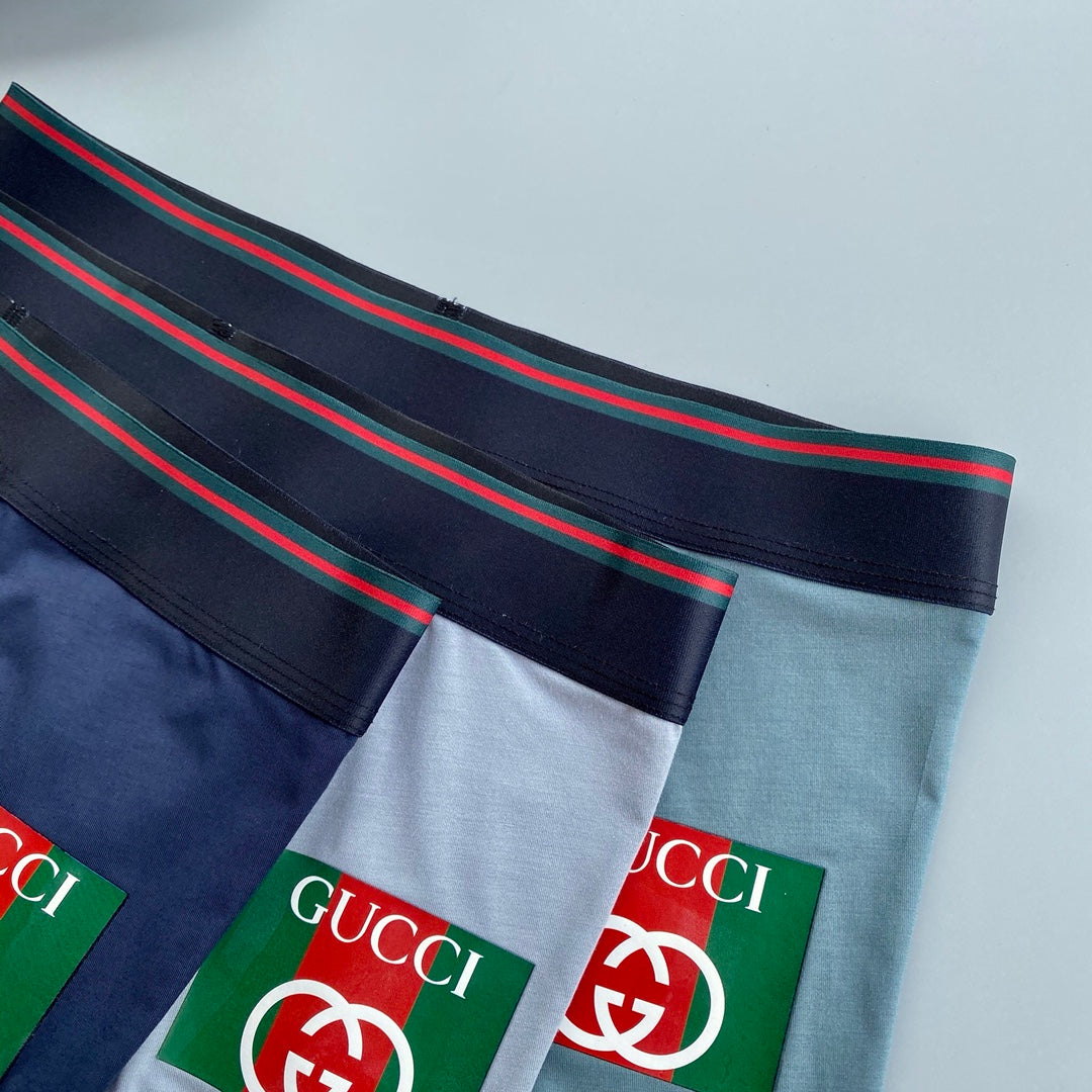 Gucci Modal Breathable Seamless Men's Boxer Briefs – 3-Pack