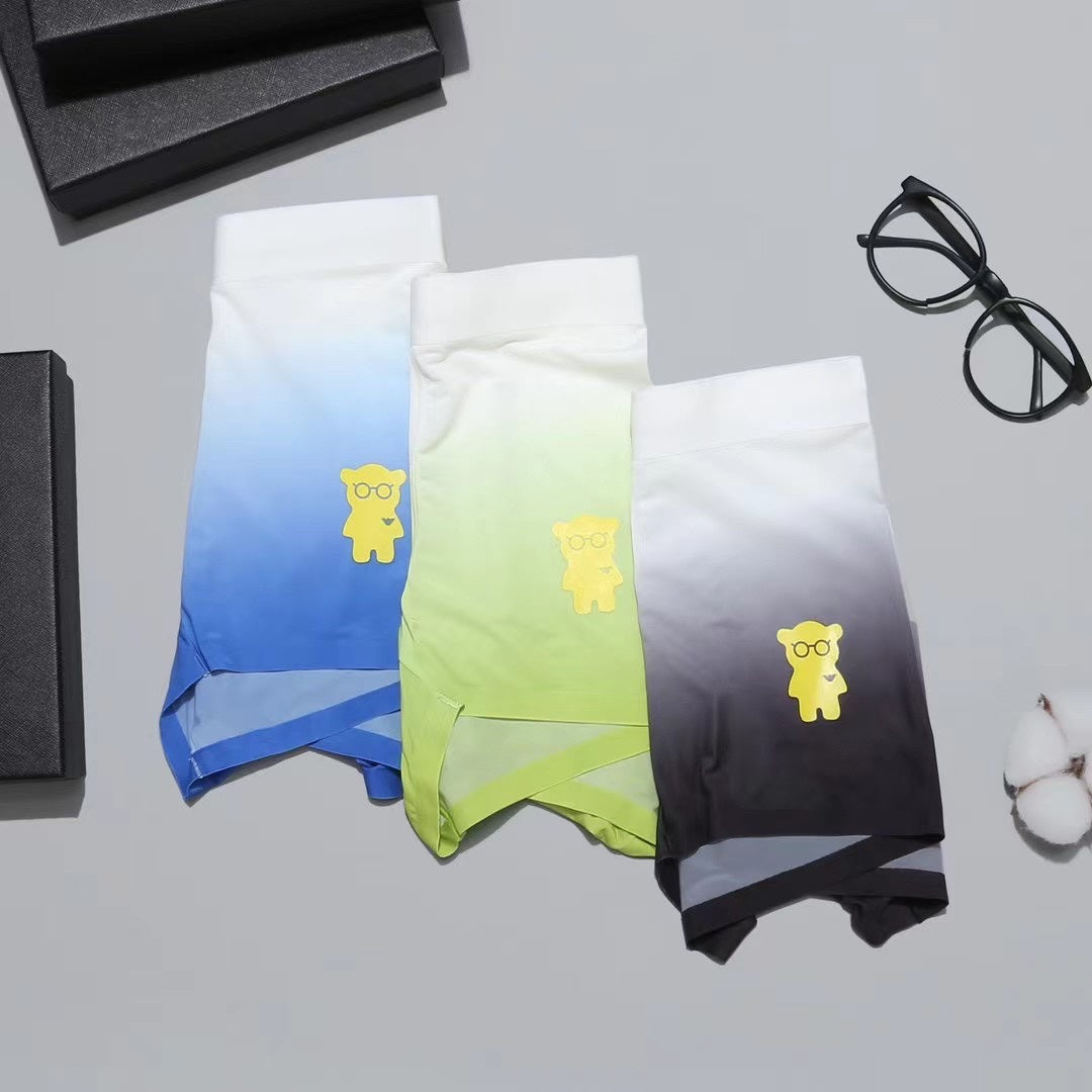 Armani Gradient Teddy Men's Trunk Underwear - 3-Piece Box