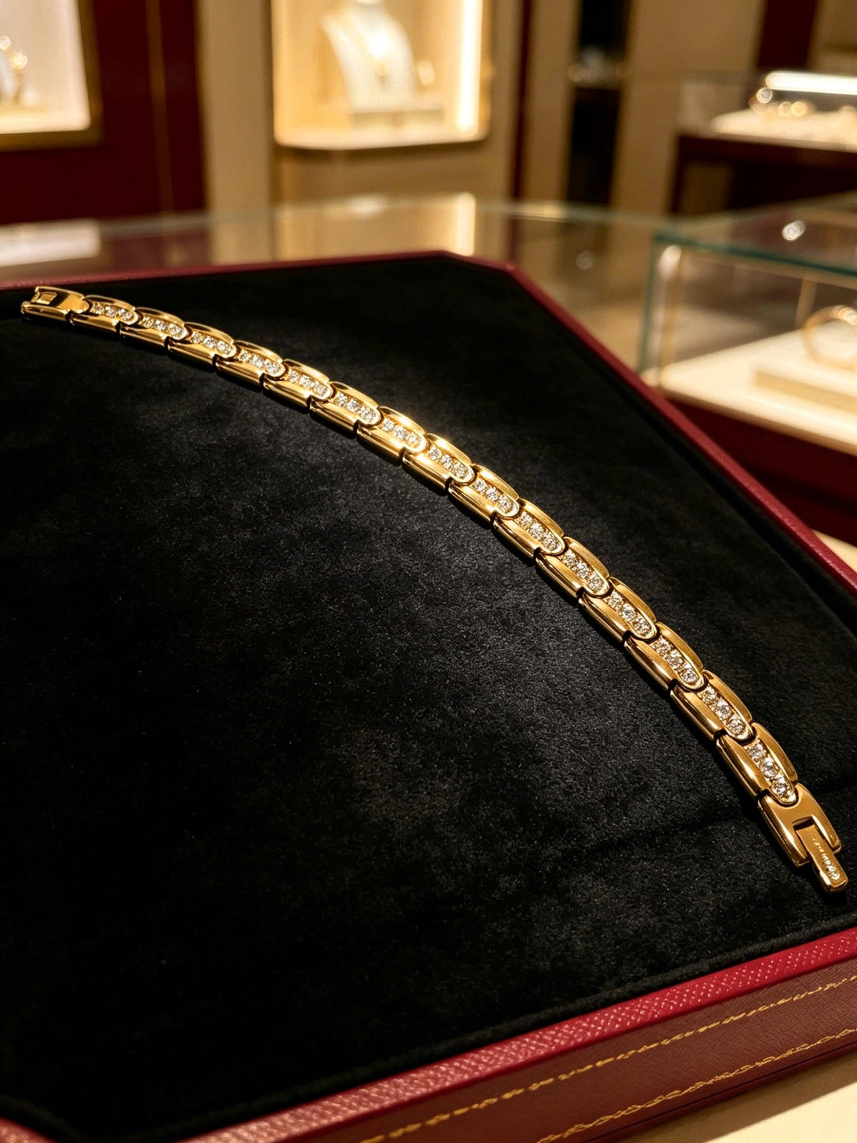 Martin Graham bracelet in polished metal-tone – side detail