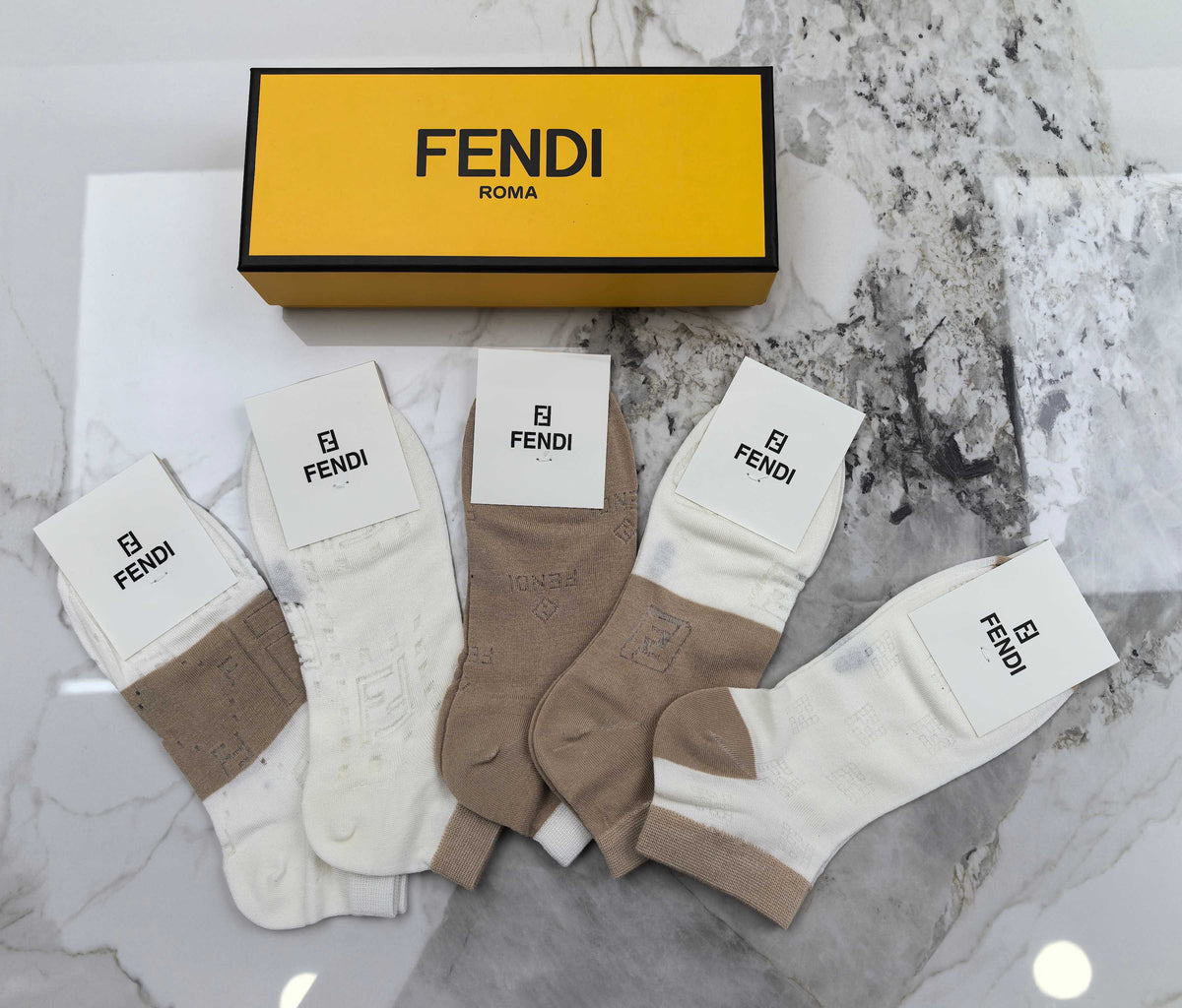 Fendi Modal Socks – 5-Pair Pack