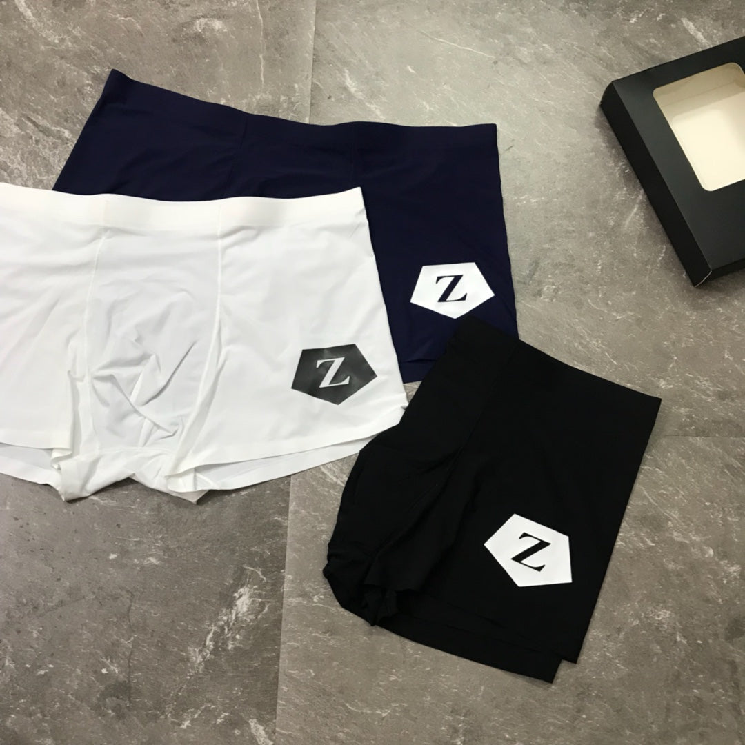 Zegna Milk-Silk Men's Boxer Briefs - 3-Piece Box - Sizes L-XXXL