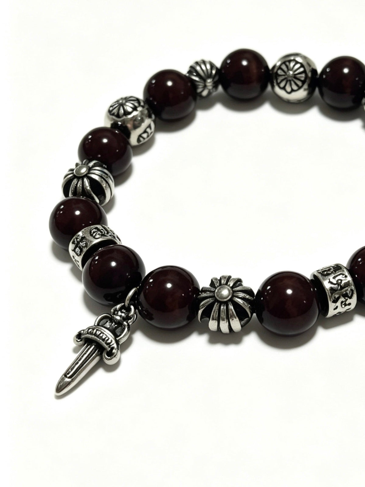 Martin Graham bracelet in polished metal-tone – close-up detail
